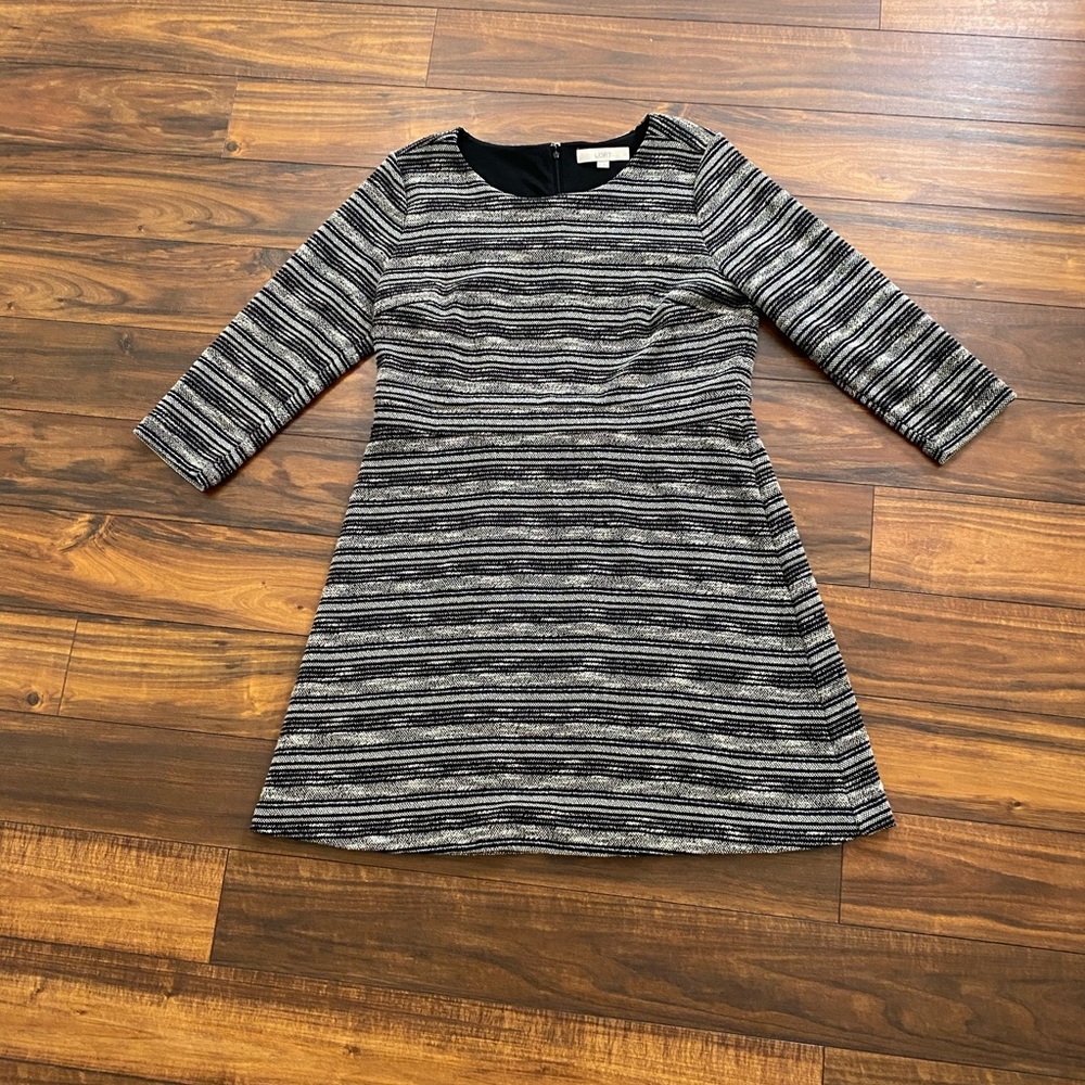 14 Loft 3/4 Sleeve Above the Knee A Line Dress